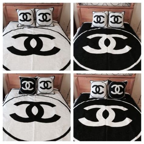 fake chanel pillow|authentic chanel blanket.